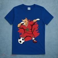 Dabbing Pitbull Morocco Soccer Fans Jersey Moroccan Football Gift T-Shirt thumb 5