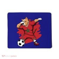 Dabbing Pitbull Morocco Soccer Fans Jersey Moroccan Football Gift Mousepad thumb 0