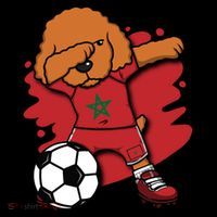 Dabbing Poodle Morocco Soccer Fans Jersey Moroccan Football Funny Gift Coffee Mug thumb 5