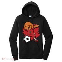 Dabbing Poodle Morocco Soccer Fans Jersey Moroccan Football Funny Gift Women's Hoodie thumb 0