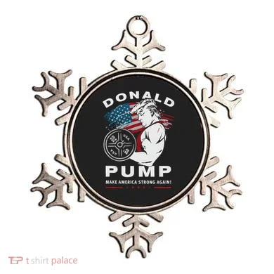 Donald Pump Make America Strong Again Ornament