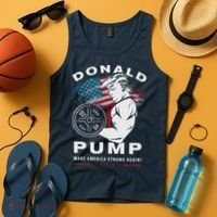 Donald Pump Make America Strong Again Tank Top thumb 4