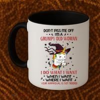 Don't Piss Me Off Im A Grumpy Old Woman I Do What I Want Coffee Mug thumb 2
