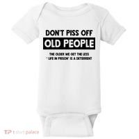 Don't Piss Off Old People Life In Prison Baby Bodysuit thumb 0