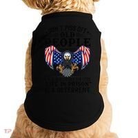 Don't Piss Off Old People The Older We Get Eagle & US Flag Doggie Tank thumb 0