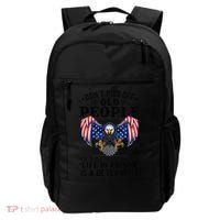 Don't Piss Off Old People The Older We Get Eagle & US Flag Backpack thumb 0