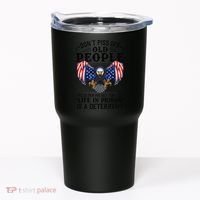 Don't Piss Off Old People The Older We Get Eagle & US Flag Tumbler thumb 0