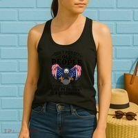 Don't Piss Off Old People The Older We Get Eagle & US Flag Women's Tank Top thumb 2