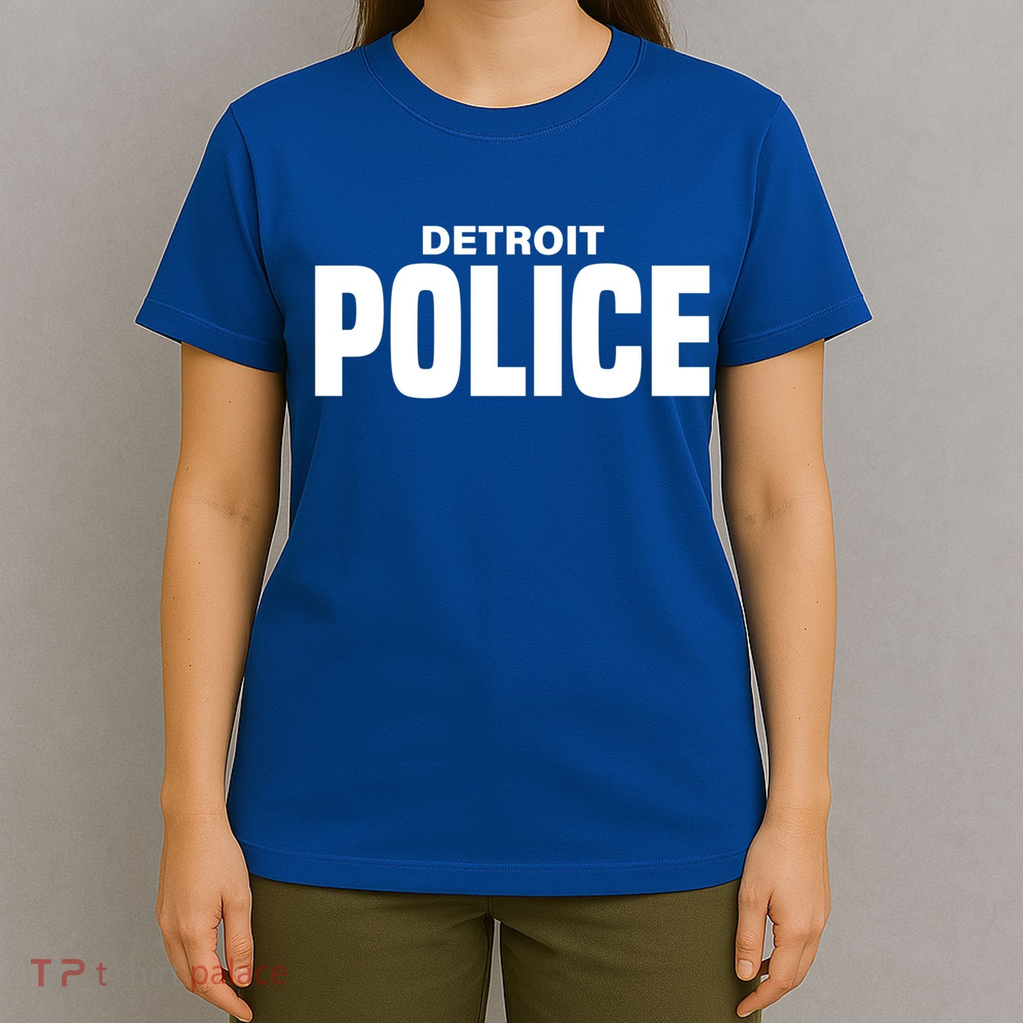 Detroit Police Officer Michigan Policeman Uniform Duty Cool Gift T-Shirt