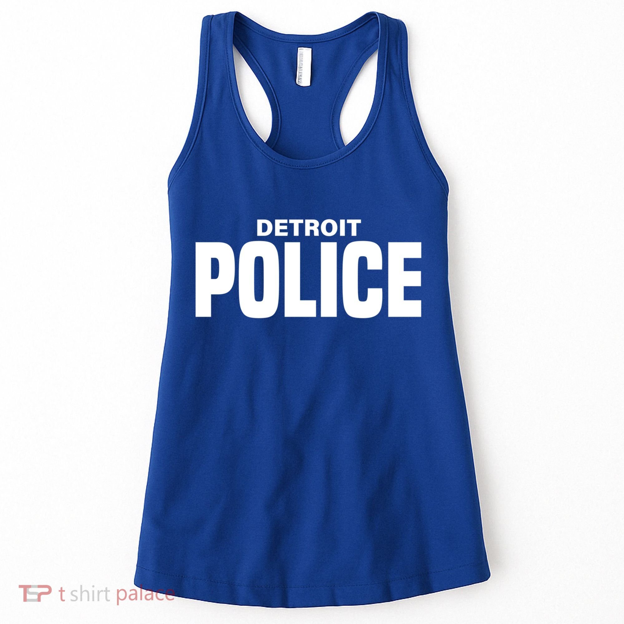 Detroit Police Officer Michigan Policeman Uniform Duty Cool Gift Women's Tank Top