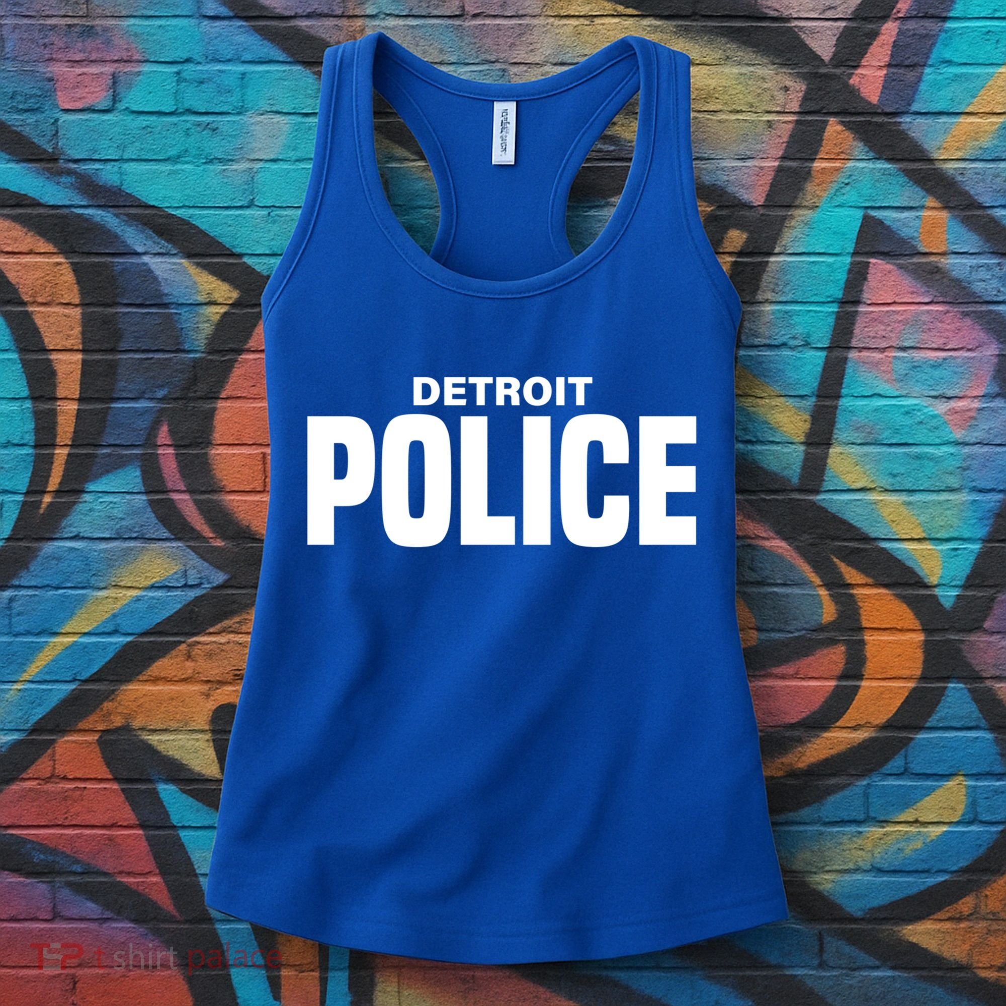 Detroit Police Officer Michigan Policeman Uniform Duty Cool Gift Women's Tank Top