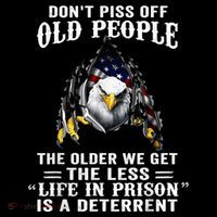 Don't Piss Off Old People The Older We Get Eagle & US Flag Coffee Mug thumb 5