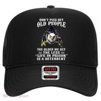 Don't Piss Off Old People The Older We Get Eagle & US Flag Hat thumb 0