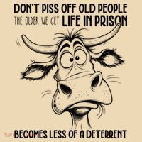 Don’t Piss Off Old People Life In Prison Is Less Of A Deterrent  T-Shirt thumb 2