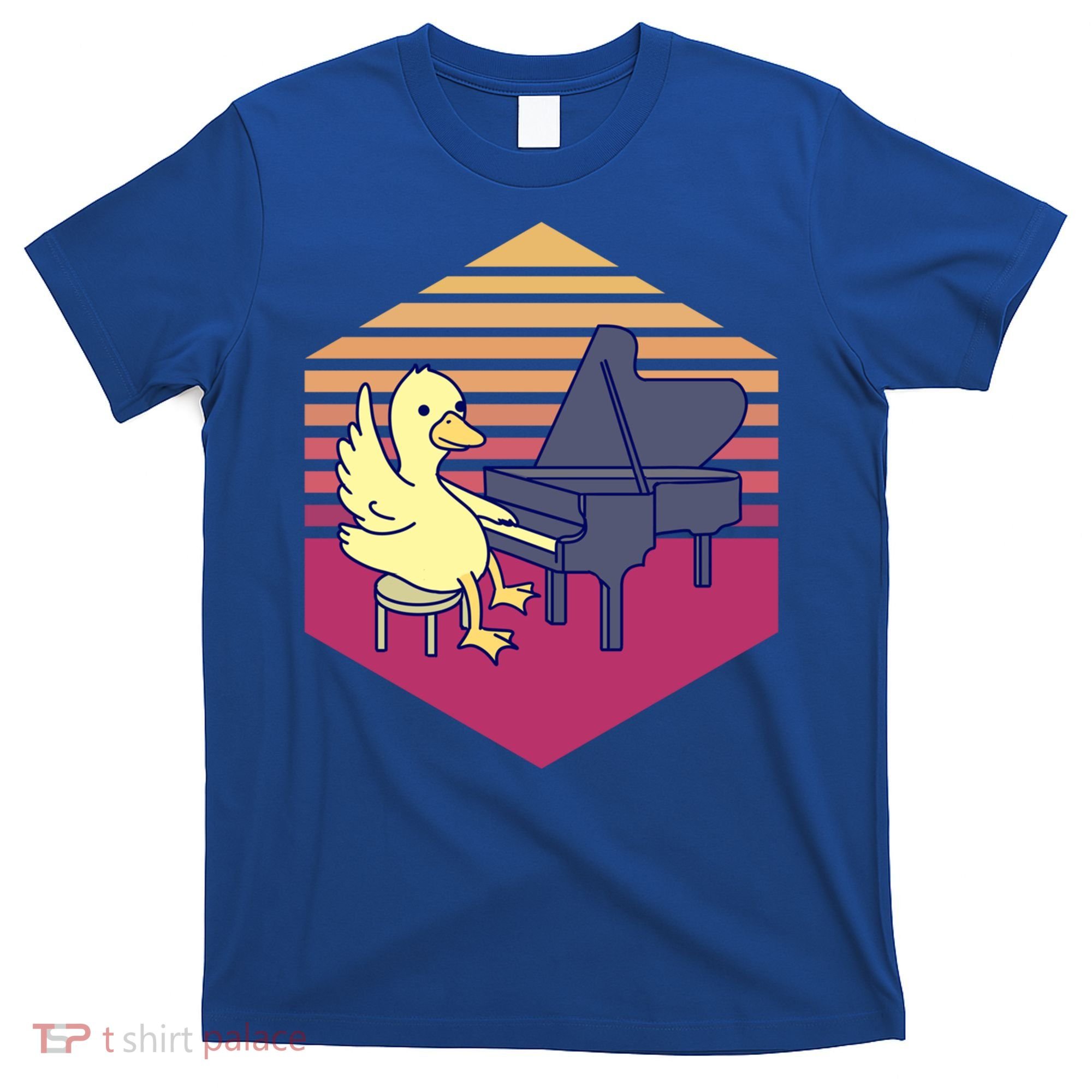 Duck Playing Piano Vintage Gift T-Shirt