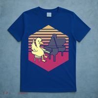 Duck Playing Piano Vintage Gift T-Shirt thumb 5