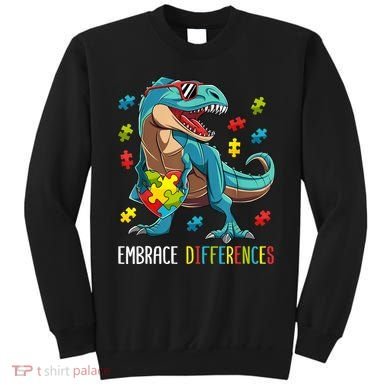 Dinosaur Puzzle Piece Autism Awareness For Boy Sweatshirt