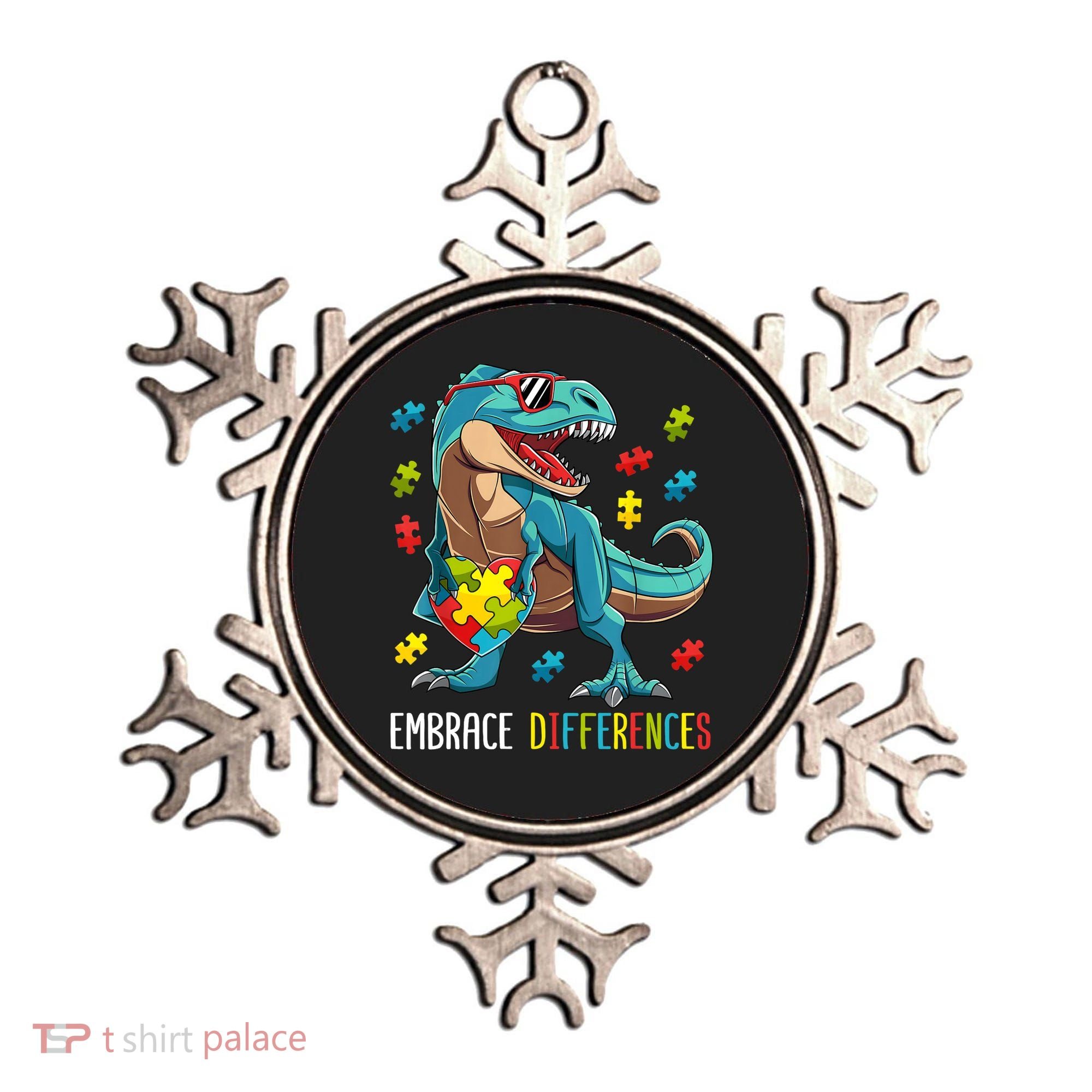 Dinosaur Puzzle Piece Autism Awareness For Boy Ornament