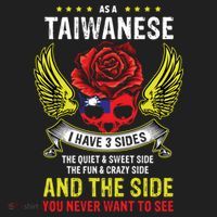 Distressed Patriotic Proud Taiwanese Skull Taiwan Flag Wings Cool Gift Women's Sweatshirt thumb 2