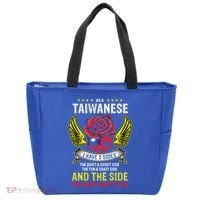 Distressed Patriotic Proud Taiwanese Skull Taiwan Flag Wings Cool Gift Tote Bag thumb 0