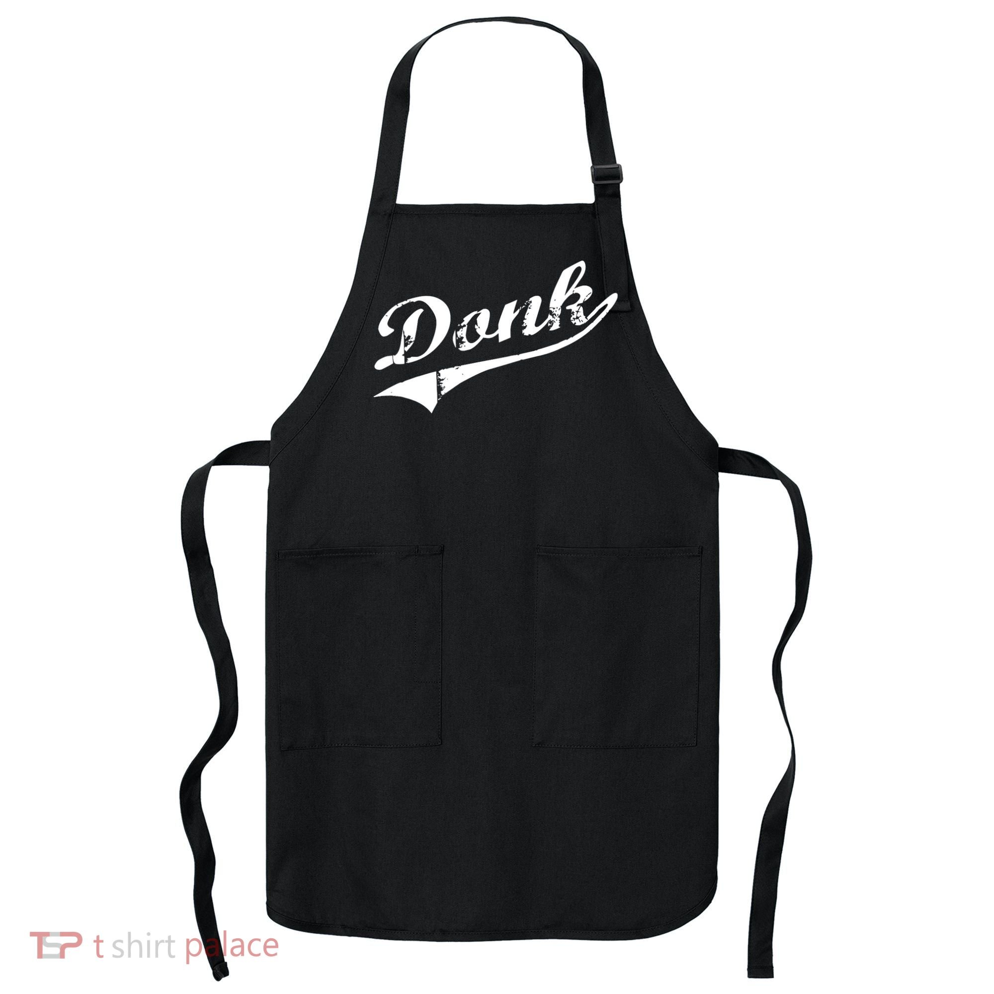 Donk Poker Player Retro Distressed Style Apron