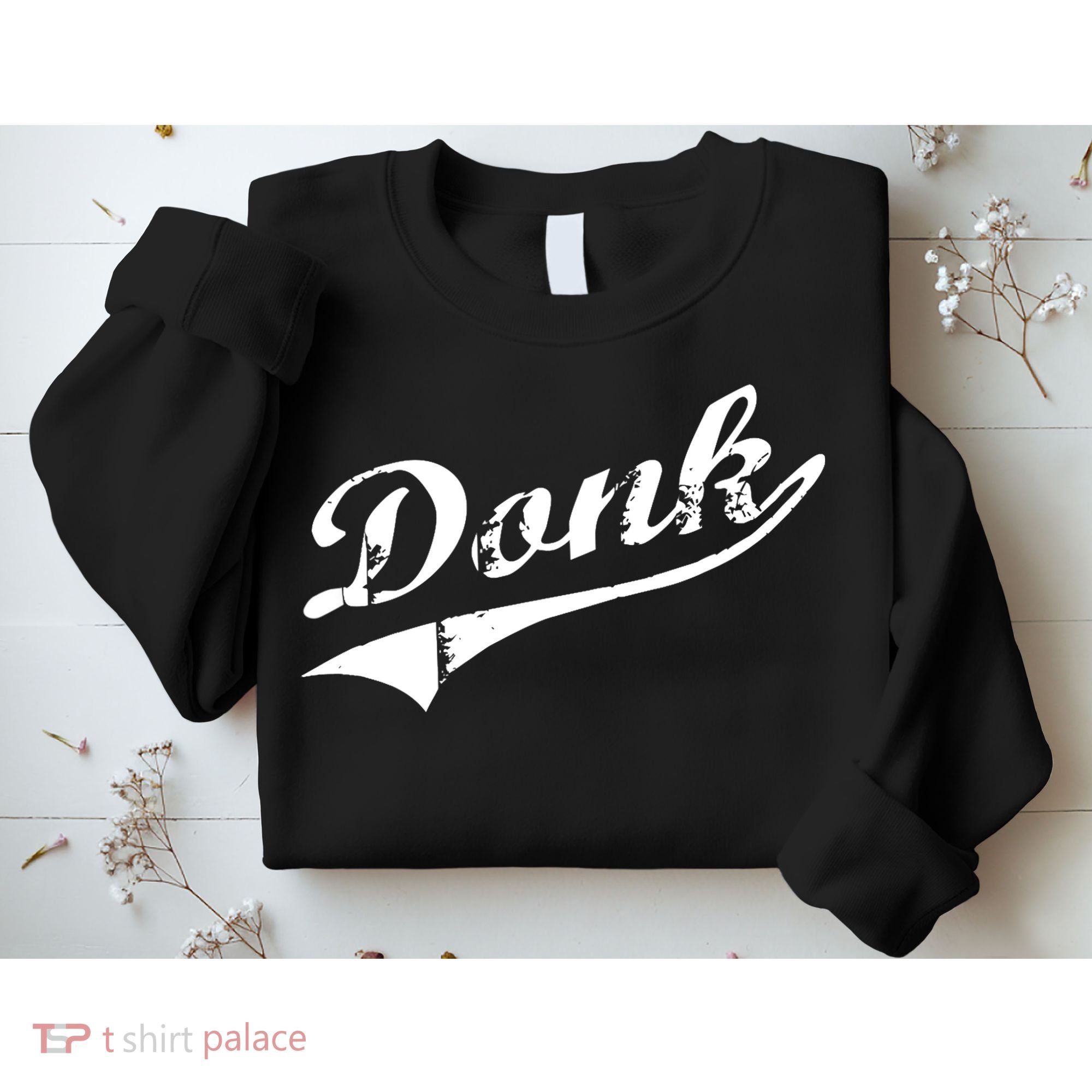 Donk Poker Player Retro Distressed Style Sweatshirt