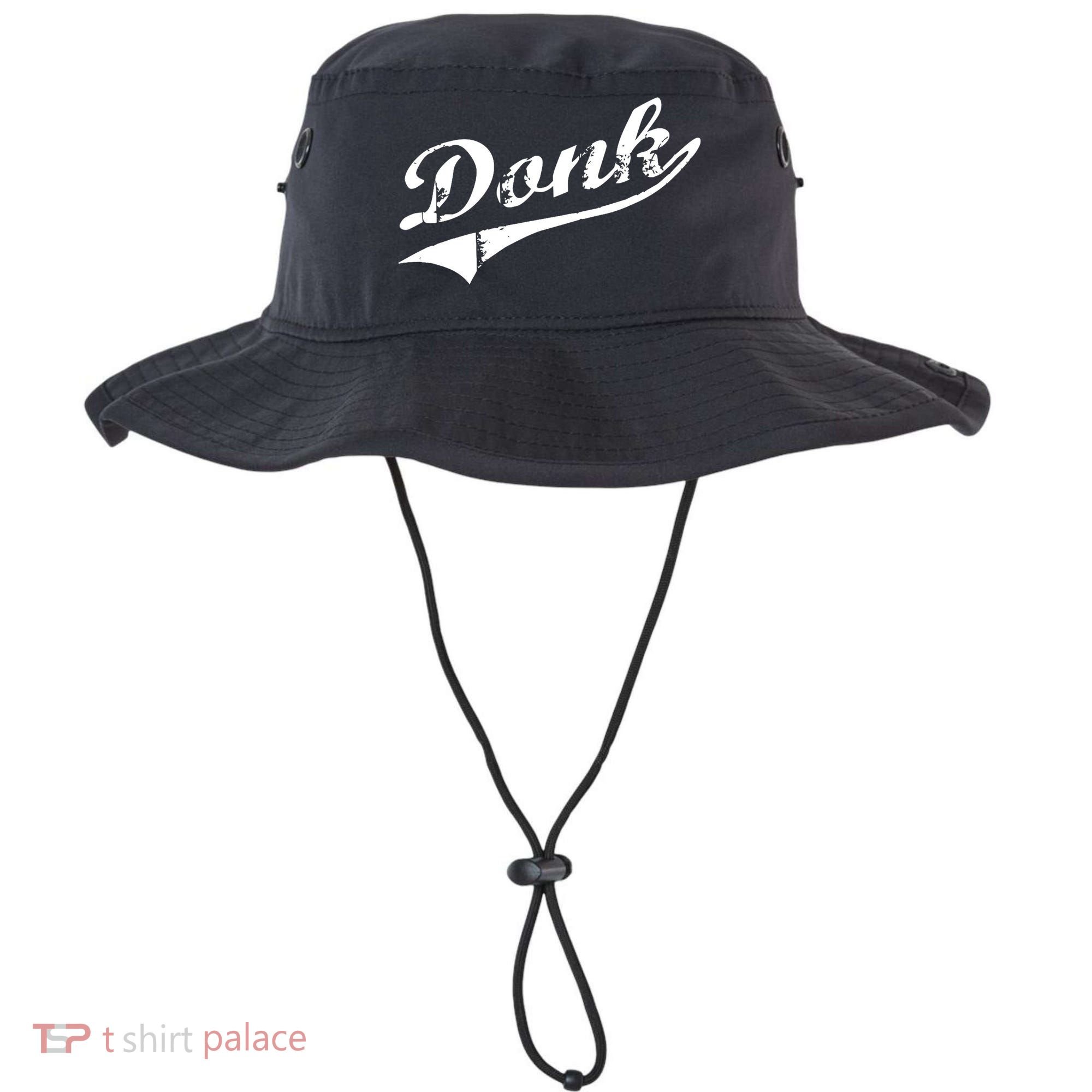 Donk Poker Player Retro Distressed Style Bucket Hat
