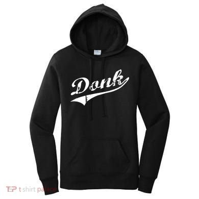 Donk Poker Player Retro Distressed Style Women's Hoodie