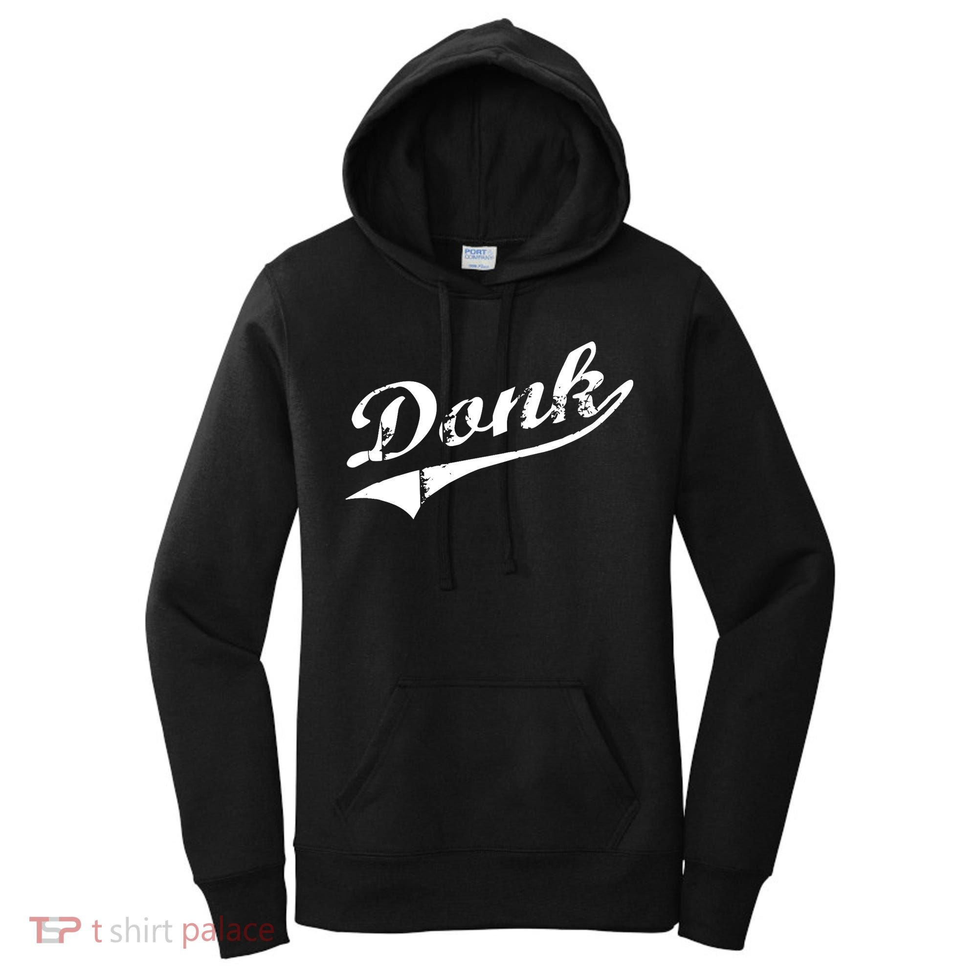 Donk Poker Player Retro Distressed Style Women's Hoodie