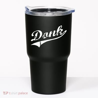 Donk Poker Player Retro Distressed Style Tumbler