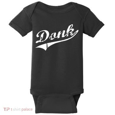 Donk Poker Player Retro Distressed Style Baby Bodysuit
