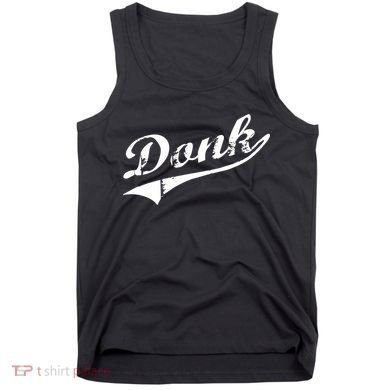 Donk Poker Player Retro Distressed Style Tank Top