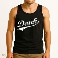 Donk Poker Player Retro Distressed Style Tank Top thumb 3