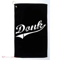 Donk Poker Player Retro Distressed Style Golf Towel thumb 0