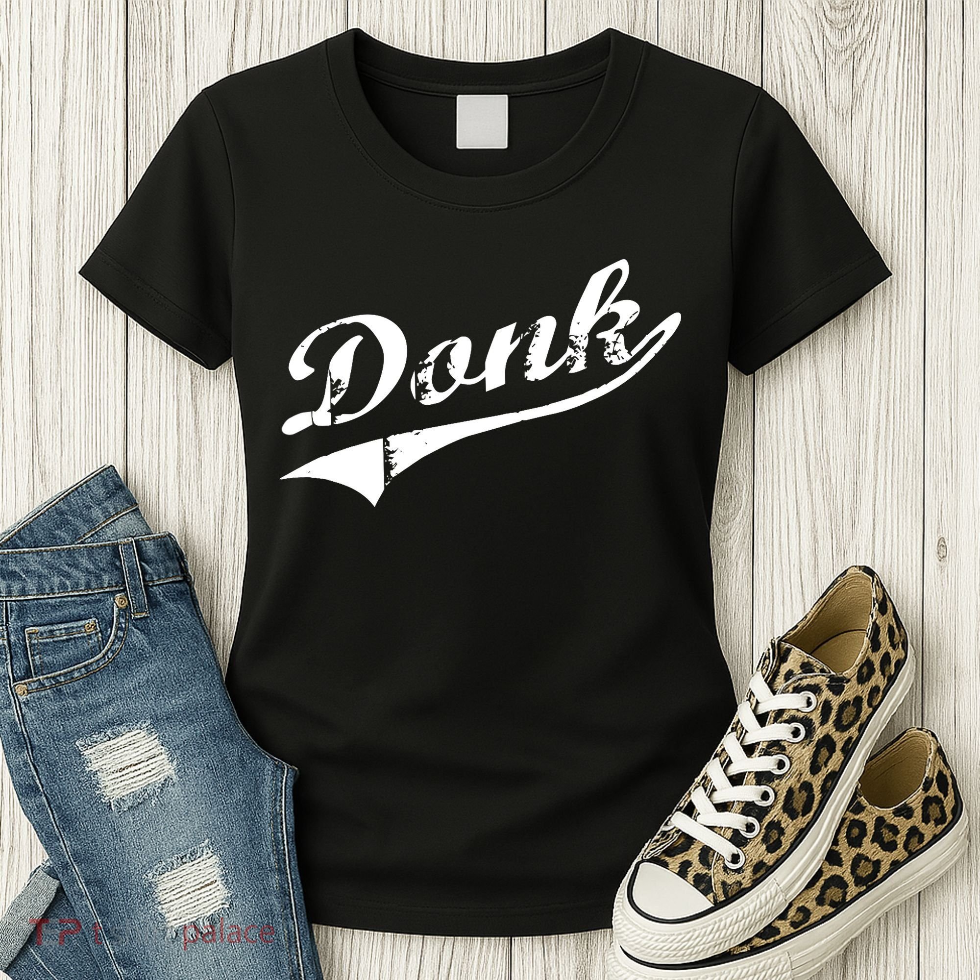 Donk Poker Player Retro Distressed Style Women's T-Shirt