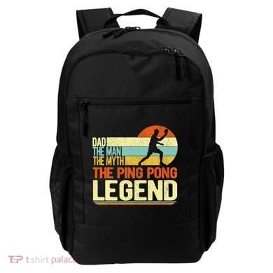Dad Ping Pong Player Paddle Ball Ping Pong Legend Retro Backpack