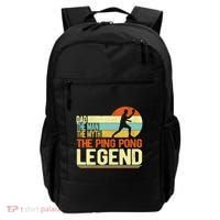 Dad Ping Pong Player Paddle Ball Ping Pong Legend Retro Backpack thumb 0
