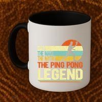 Dad Ping Pong Player Paddle Ball Ping Pong Legend Retro Coffee Mug thumb 2