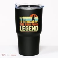 Dad Ping Pong Player Paddle Ball Ping Pong Legend Retro Tumbler thumb 0