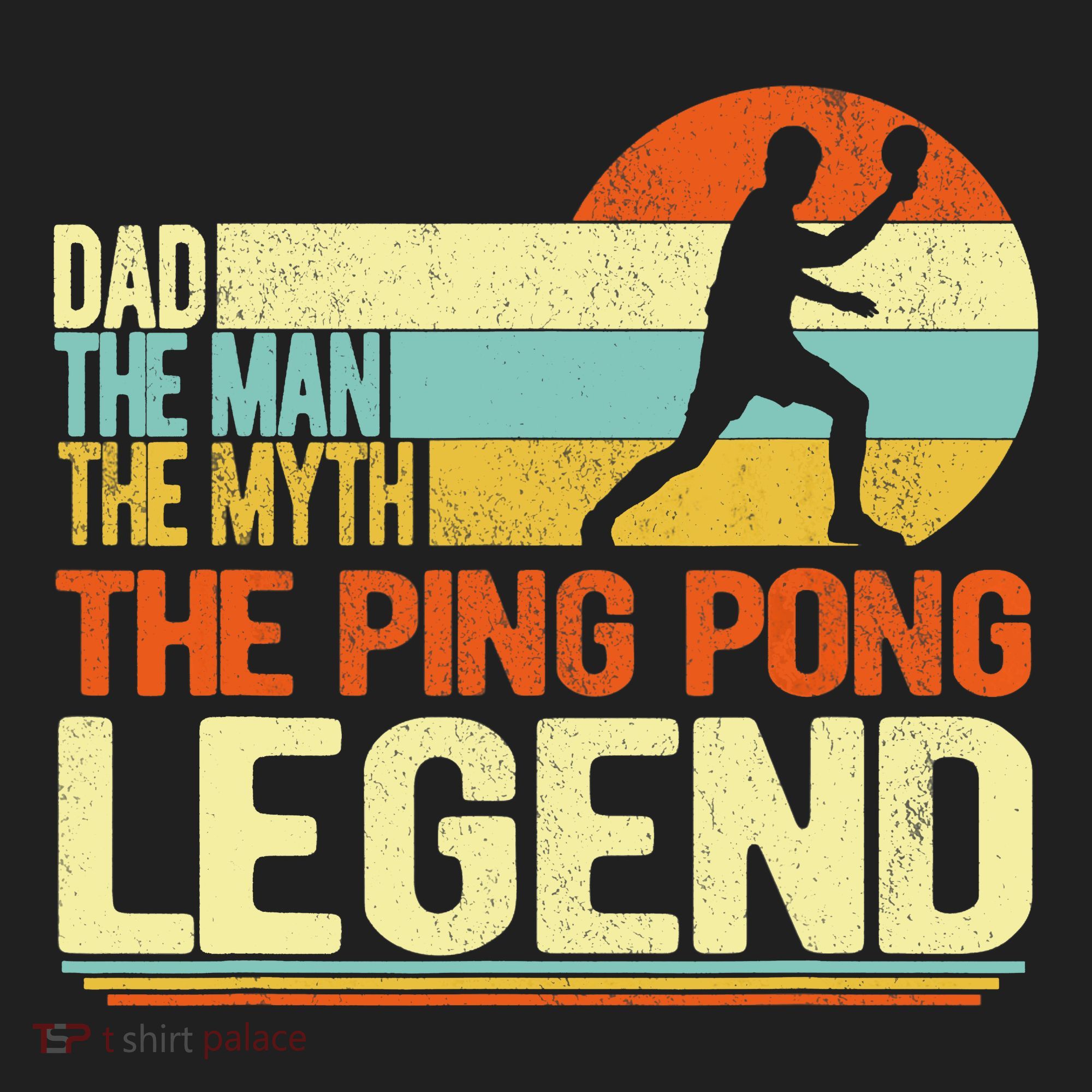 Dad Ping Pong Player Paddle Ball Ping Pong Legend Retro Tumbler
