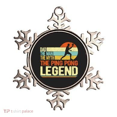 Dad Ping Pong Player Paddle Ball Ping Pong Legend Retro Ornament