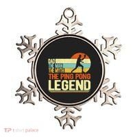 Dad Ping Pong Player Paddle Ball Ping Pong Legend Retro Ornament thumb 0