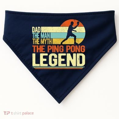 Dad Ping Pong Player Paddle Ball Ping Pong Legend Retro USA-Made Doggie Bandana