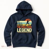 Dad Ping Pong Player Paddle Ball Ping Pong Legend Retro Hoodie thumb 0