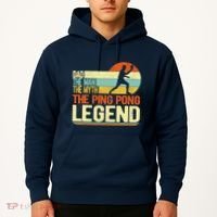 Dad Ping Pong Player Paddle Ball Ping Pong Legend Retro Hoodie thumb 2