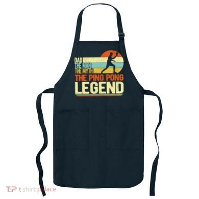 Dad Ping Pong Player Paddle Ball Ping Pong Legend Retro Apron