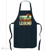 Dad Ping Pong Player Paddle Ball Ping Pong Legend Retro Apron thumb 0