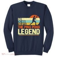 Dad Ping Pong Player Paddle Ball Ping Pong Legend Retro Sweatshirt thumb 0