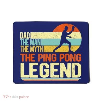 Dad Ping Pong Player Paddle Ball Ping Pong Legend Retro Mousepad