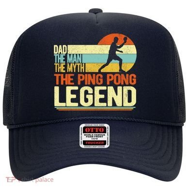 Dad Ping Pong Player Paddle Ball Ping Pong Legend Retro Hat